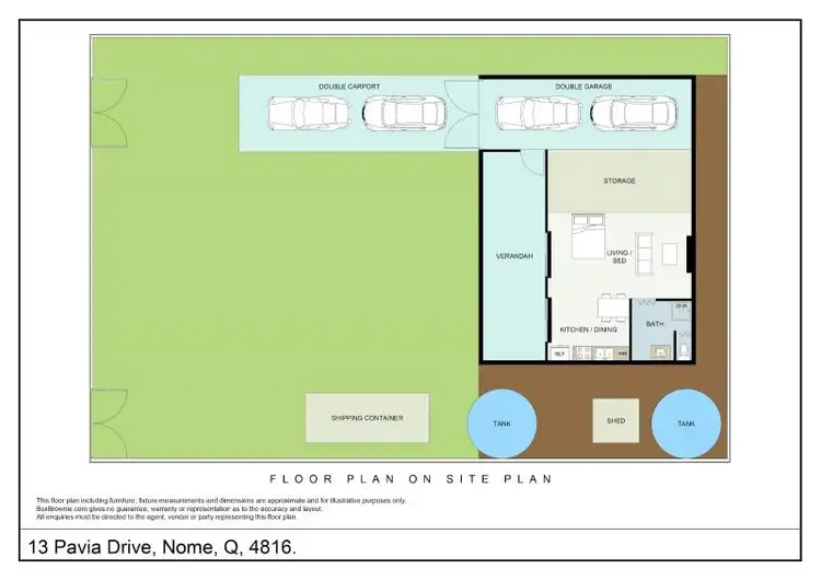 Floorplan of Homely house listing, 13 Pavia Drive, Nome QLD 4816