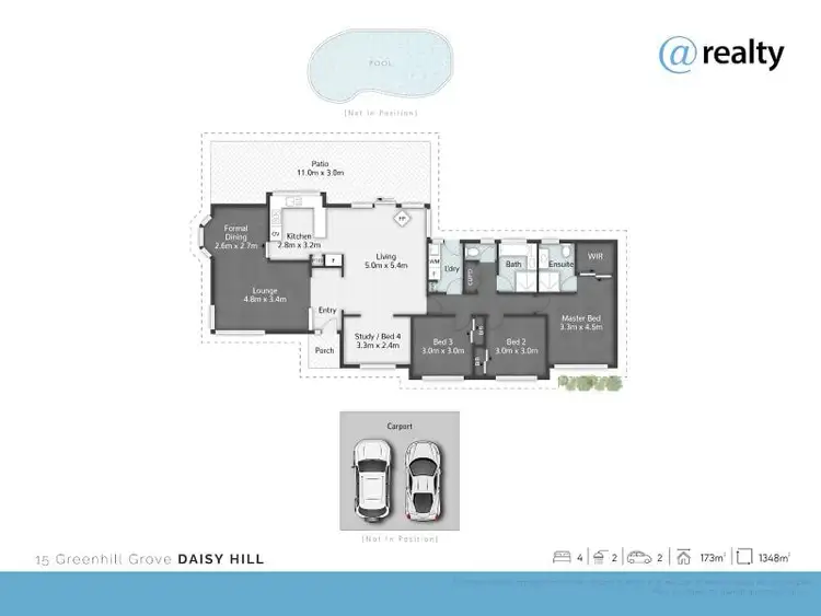 Floorplan of Homely house listing, 15 Greenhill Grove, Daisy Hill QLD 4127