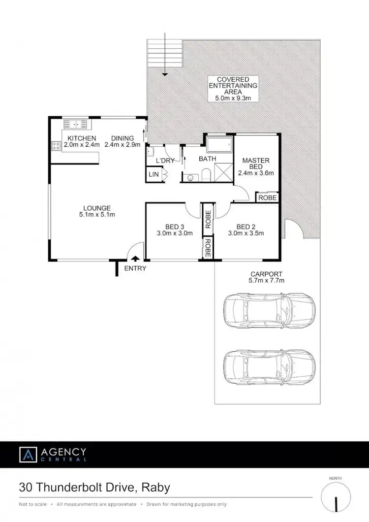 Floorplan of Homely house listing, 30 Thunderbolt Drive, Raby NSW 2566