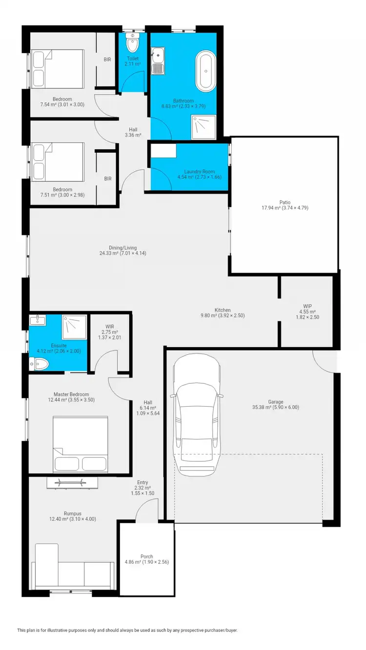 Floorplan of Homely house listing, 19 Valencia Drive, Gobbagombalin NSW 2650
