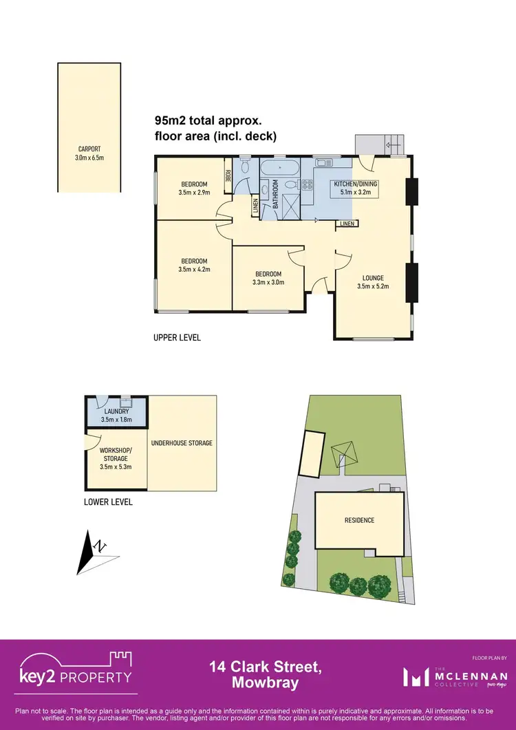 Floorplan of Homely house listing, 14 Clark Street, Mowbray TAS 7248