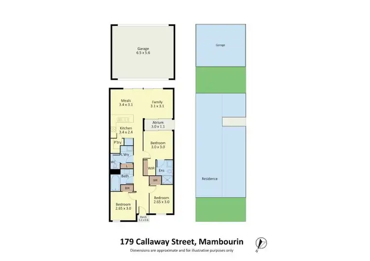 Floorplan of Homely house listing, 179 Callaway Street, Mambourin VIC 3024