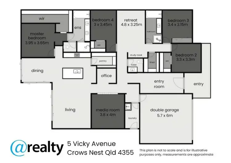 Floorplan of Homely house listing, 5 Vicky Avenue, Crows Nest QLD 4355