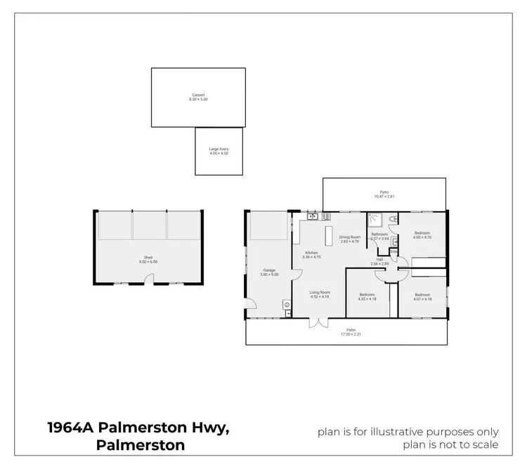 Floorplan of Homely house listing, 1964 A Palmerston Highway, East Palmerston QLD 4860