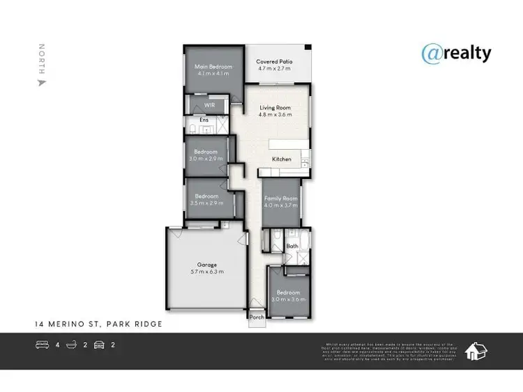 Floorplan of Homely house listing, 14 Merino Street, Park Ridge QLD 4125