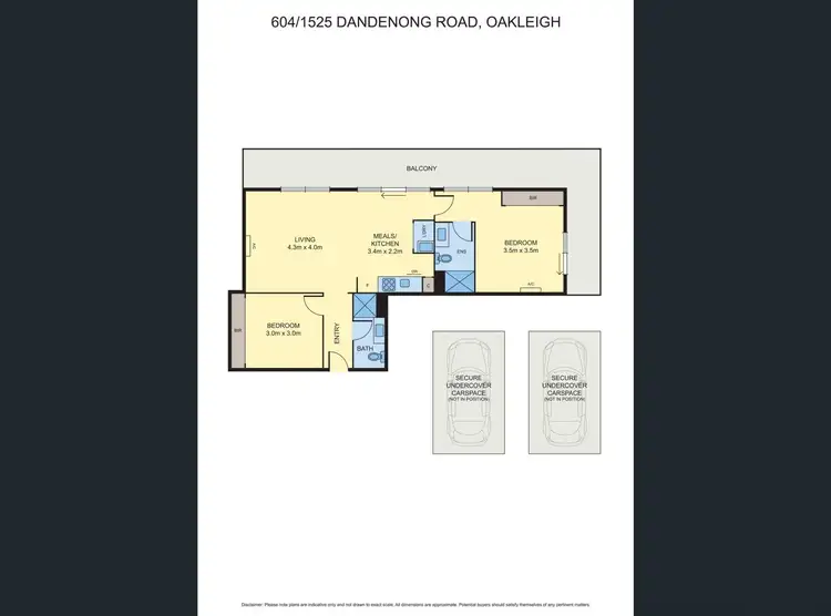 Floorplan of Homely apartment listing, 604/1525 Dandeong Road, Oakleigh VIC 3166