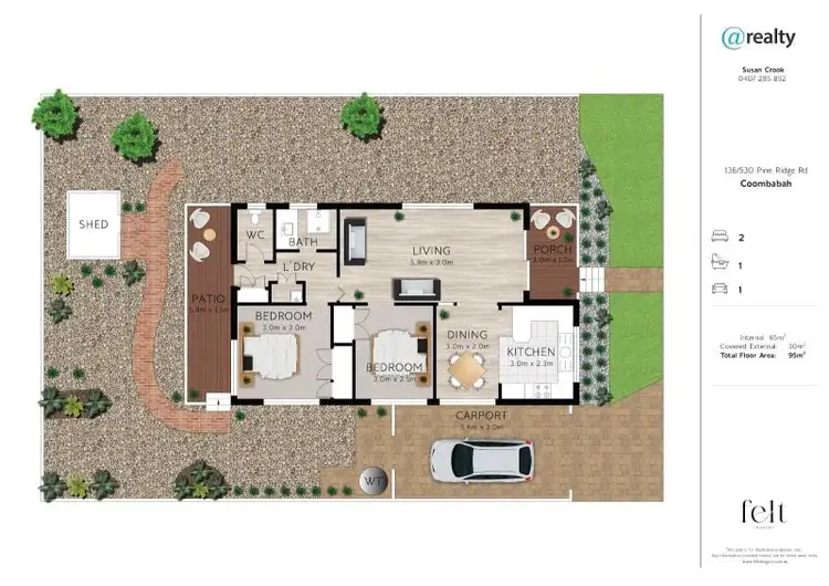 Floorplan of Homely house listing, 136/530 Pine Ridge Road, Coombabah QLD 4216
