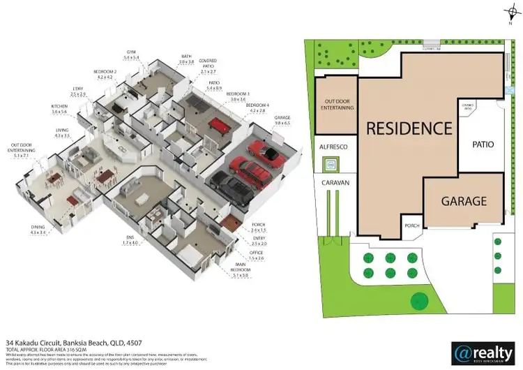 Floorplan of Homely house listing, 34 Kakadu Circuit, Banksia Beach QLD 4507