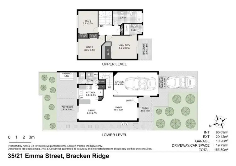 Floorplan of Homely townhouse listing, 35/21 Emma Street, Bracken Ridge QLD 4017