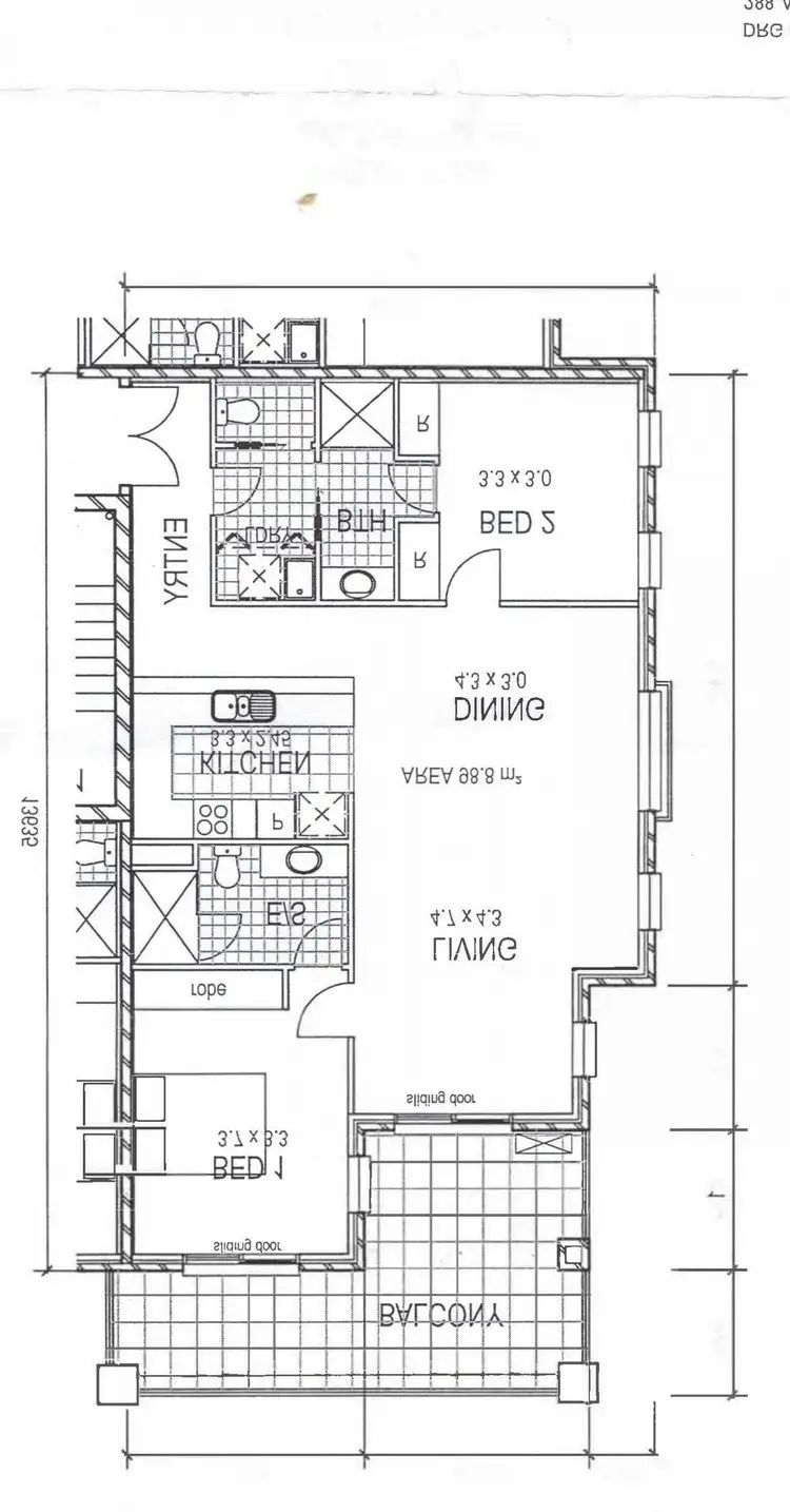 Floorplan of Homely apartment listing, 23/50 Moore Street, Turner ACT 2612