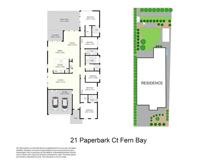 Floorplan of Homely house listing, 21 Paperbark Court, Fern Bay NSW 2295