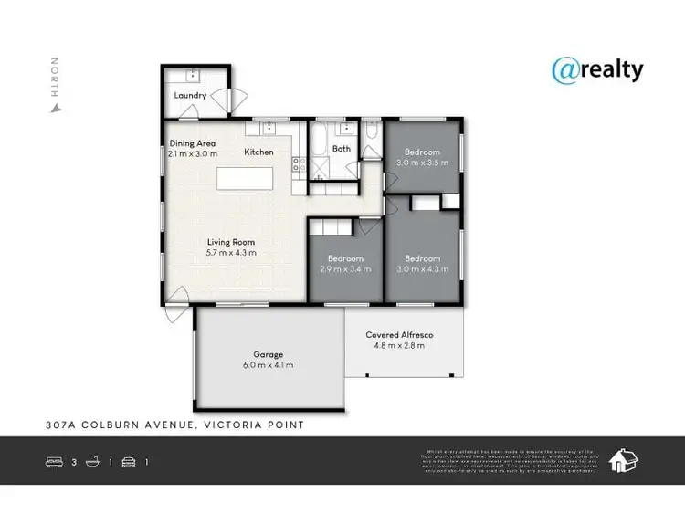 Floorplan of Homely house listing, 1/307 Colburn Avenue, Victoria Point QLD 4165