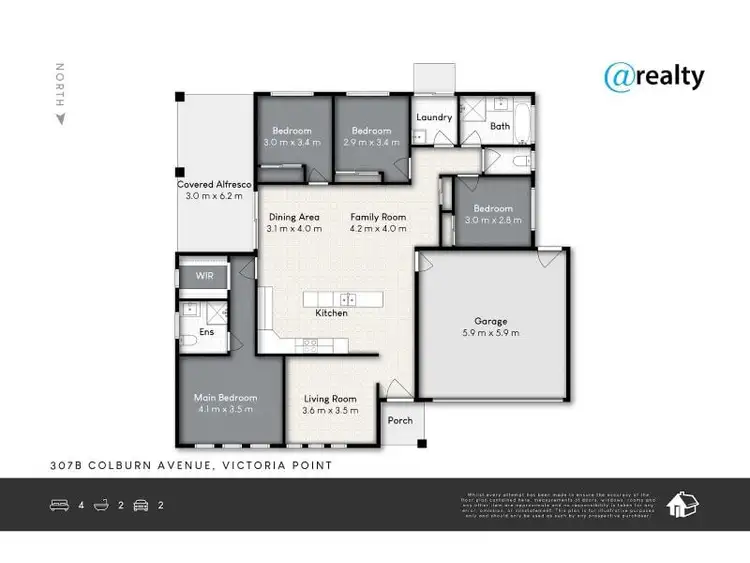 Floorplan of Homely house listing, 2/307 Colburn Avenue, Victoria Point QLD 4165