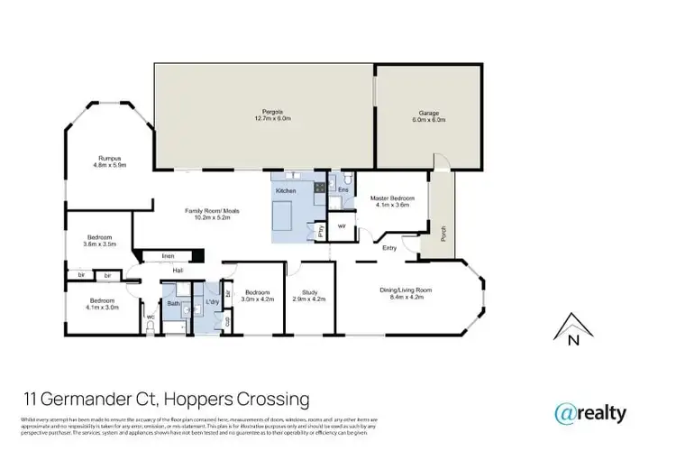Floorplan of Homely house listing, 11 Germander Court, Hoppers Crossing VIC 3029