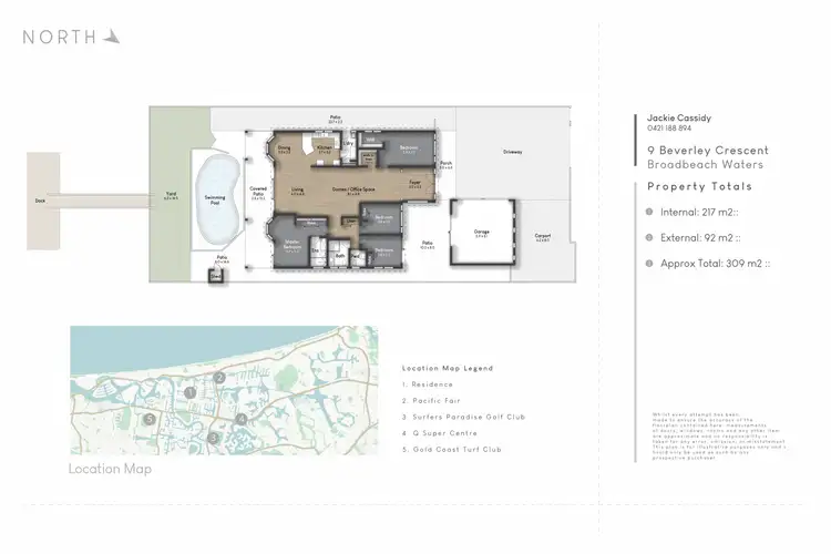 Floorplan of Homely house listing, 9 Beverley Crescent, Broadbeach Waters QLD 4218