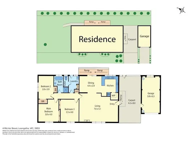 Floorplan of Homely house listing, 4 Ritchie Street, Leongatha VIC 3953