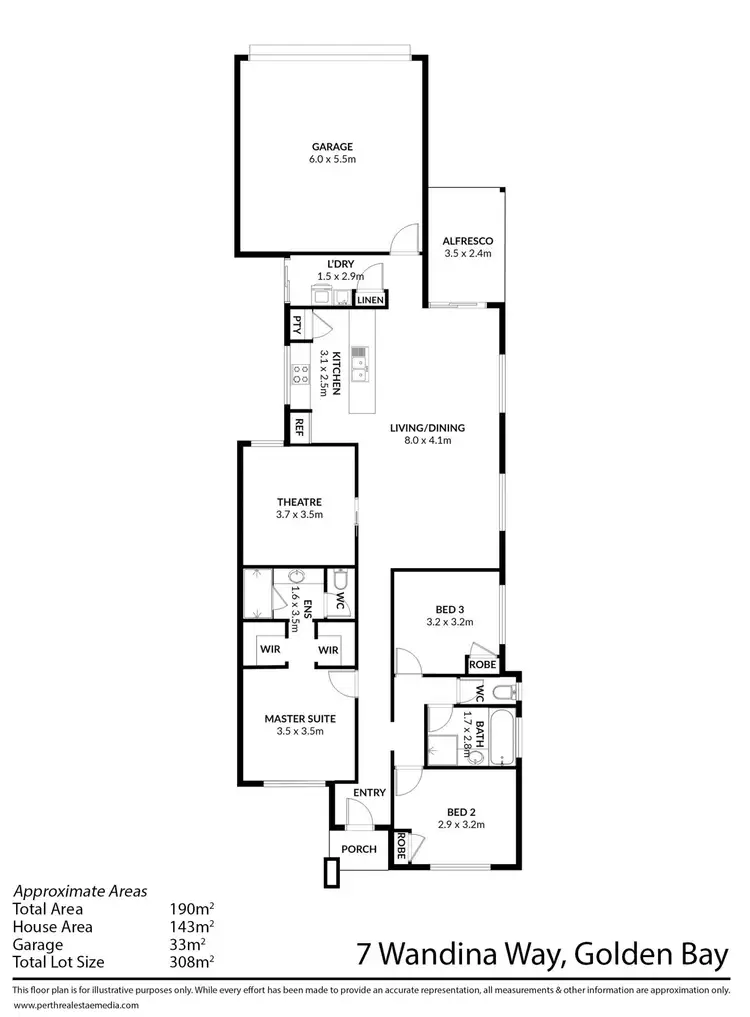 Floorplan of Homely house listing, 7 Wandina Way, Golden Bay WA 6174