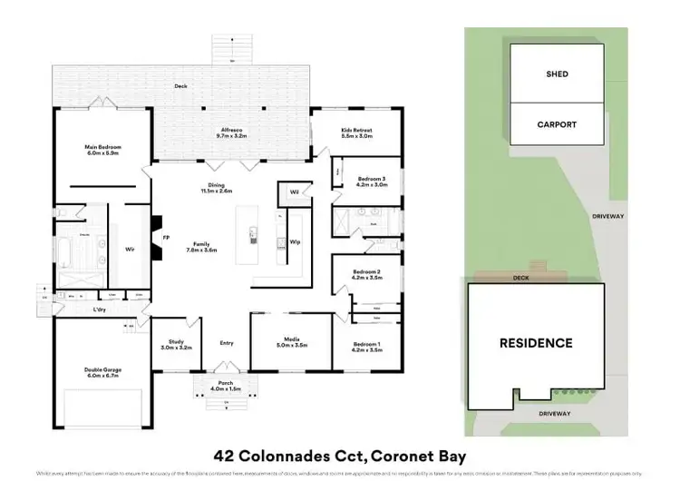 Floorplan of Homely house listing, 42 Colonnades Circuit, Coronet Bay VIC 3984