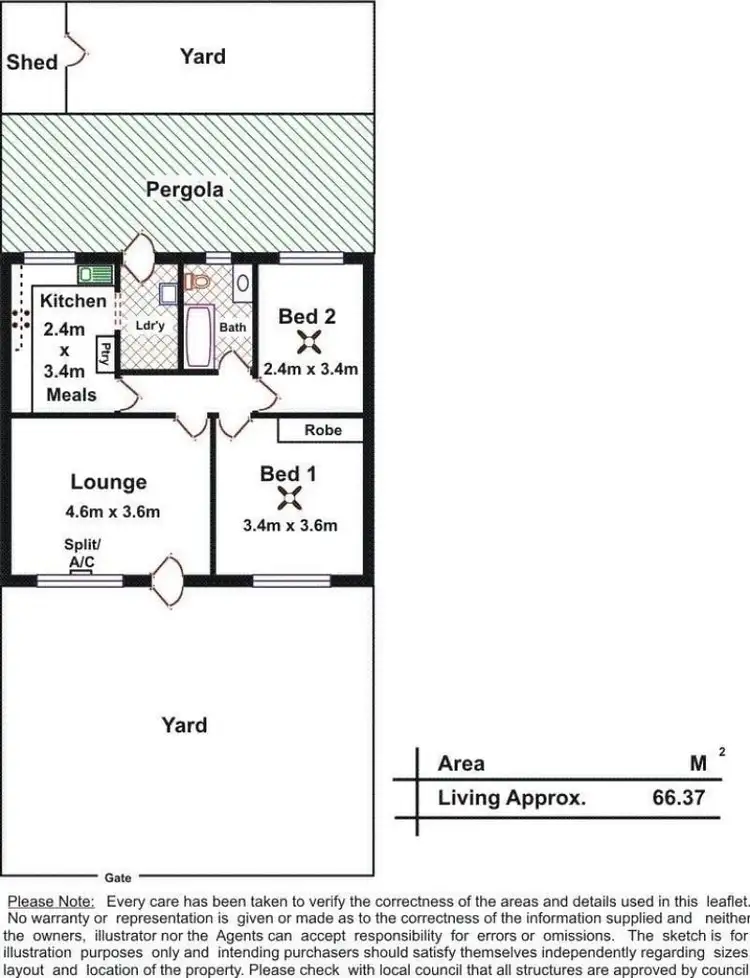 Floorplan of Homely unit listing, 2/19 Maclagan Avenue, Allenby Gardens SA 5009