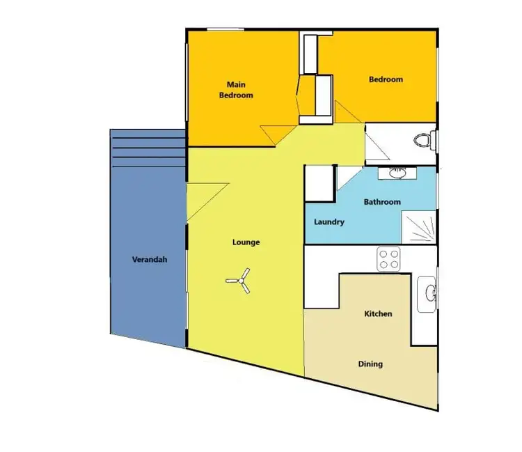 Floorplan of Homely villa listing, 215/42 David Low Way, Diddillibah QLD 4559