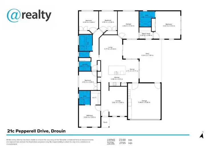 Floorplan of Homely house listing, 21C Pepperell Drive, Drouin VIC 3818