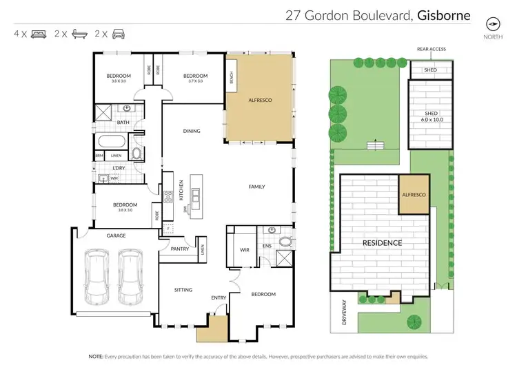 Floorplan of Homely house listing, 27 Gordon Boulevard, Gisborne VIC 3437