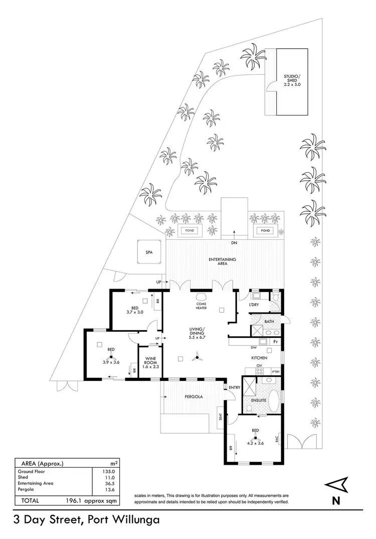 Floorplan of Homely house listing, 3 Day Street, Port Willunga SA 5173