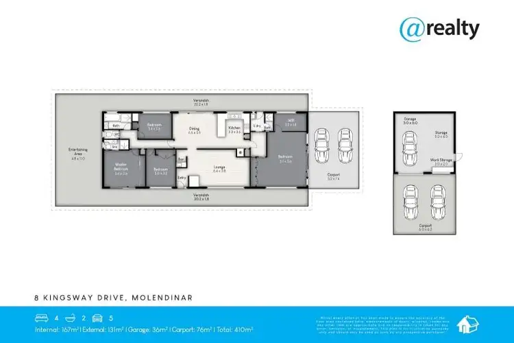 Floorplan of Homely house listing, 8 Kingsway Drive, Molendinar QLD 4214