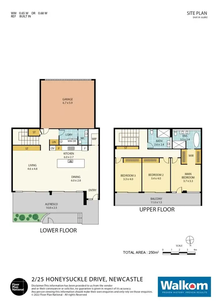 Floorplan of Homely townhouse listing, 2/25 Honeysuckle Drive, Newcastle NSW 2300