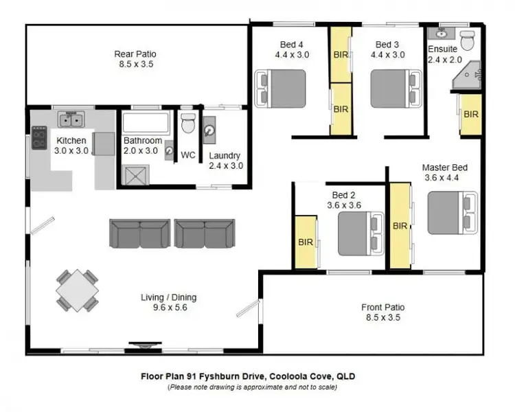 Floorplan of Homely house listing, 91 Fyshburn Drive, Cooloola Cove QLD 4580
