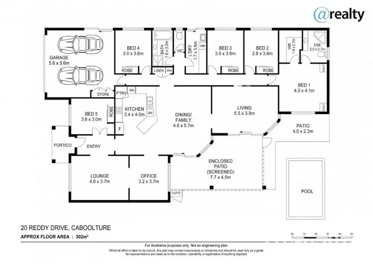 Floorplan of Homely house listing, 20 Reddy Drive, Caboolture QLD 4510