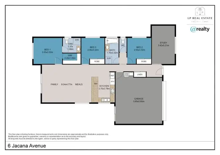 Floorplan of Homely house listing, 6 Jacana Avenue, Bli Bli QLD 4560