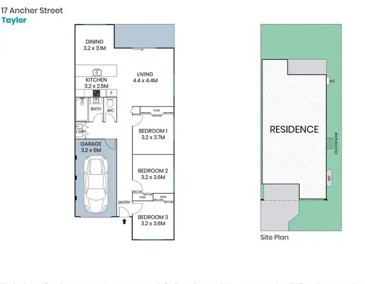 Floorplan of Homely house listing, 17 Ancher Street, Taylor ACT 2913