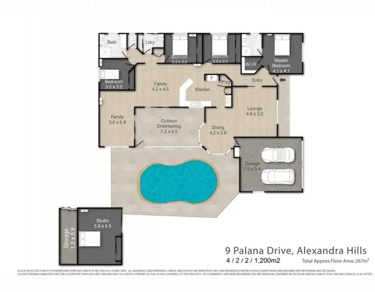 Floorplan of Homely house listing, 9 Palana Drive, Alexandra Hills QLD 4161