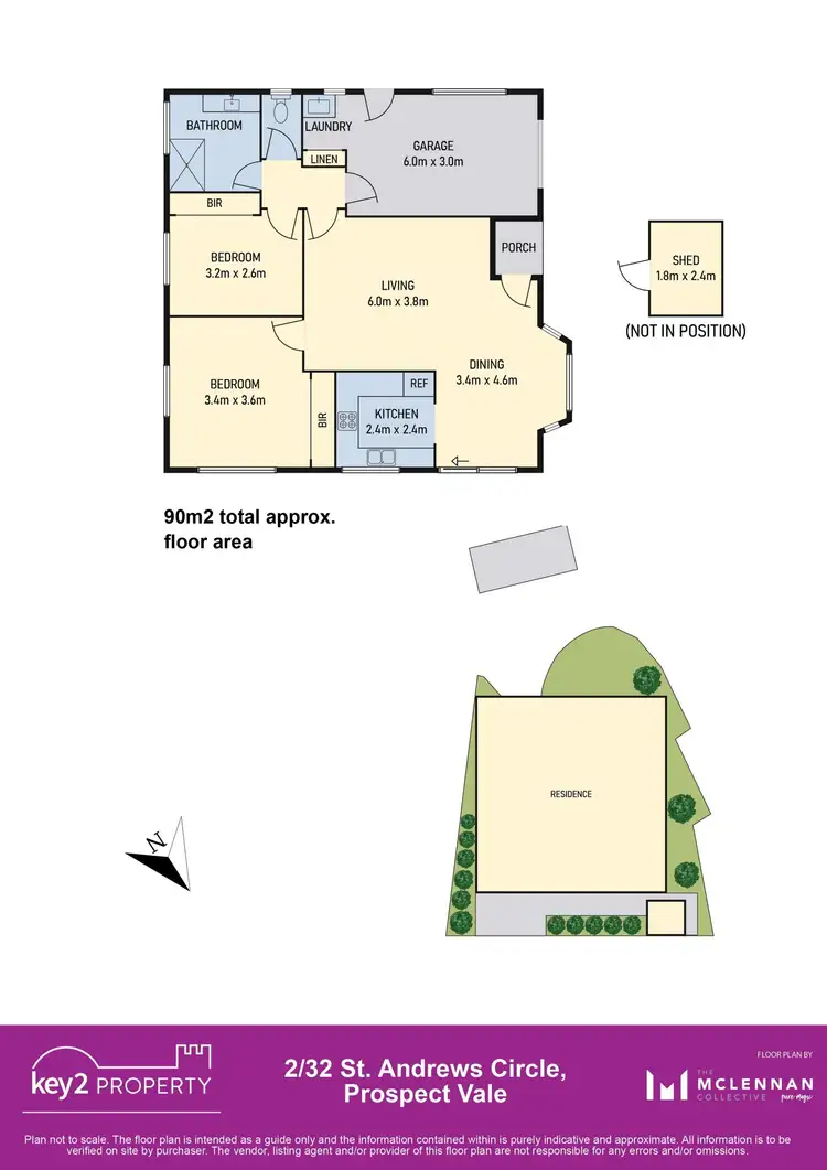 Floorplan of Homely unit listing, 2/32 St Andrews Circle, Prospect Vale TAS 7250