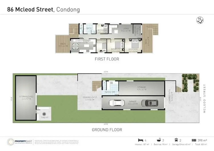Floorplan of Homely house listing, 86 McLeod Street, Condong NSW 2484