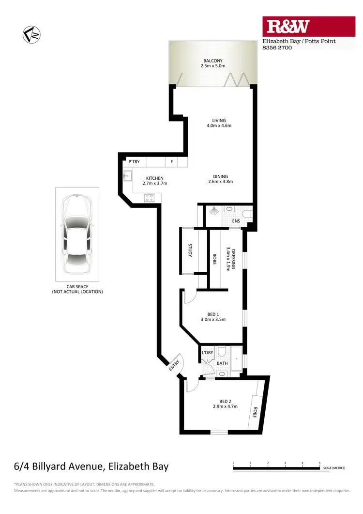 Floorplan of Homely apartment listing, 6/4 Billyard Avenue, Elizabeth Bay NSW 2011