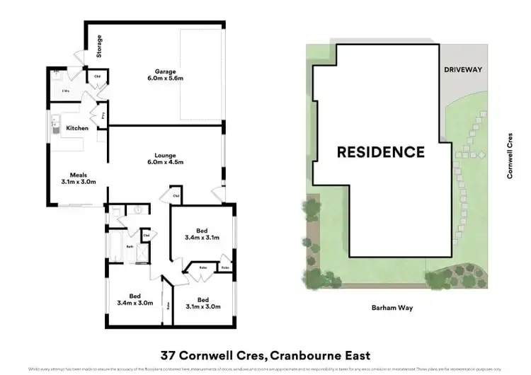 Floorplan of Homely house listing, 37 Cornwell Crescent, Cranbourne East VIC 3977