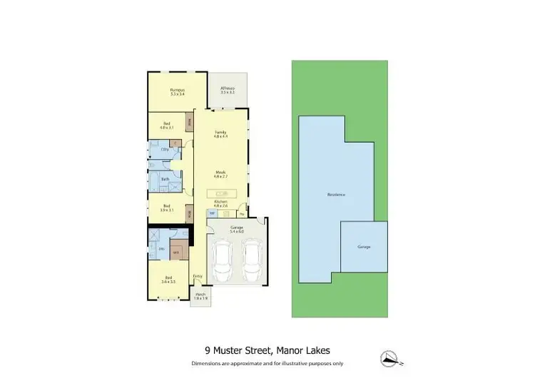 Floorplan of Homely house listing, 9 Muster Street, Manor Lakes VIC 3024