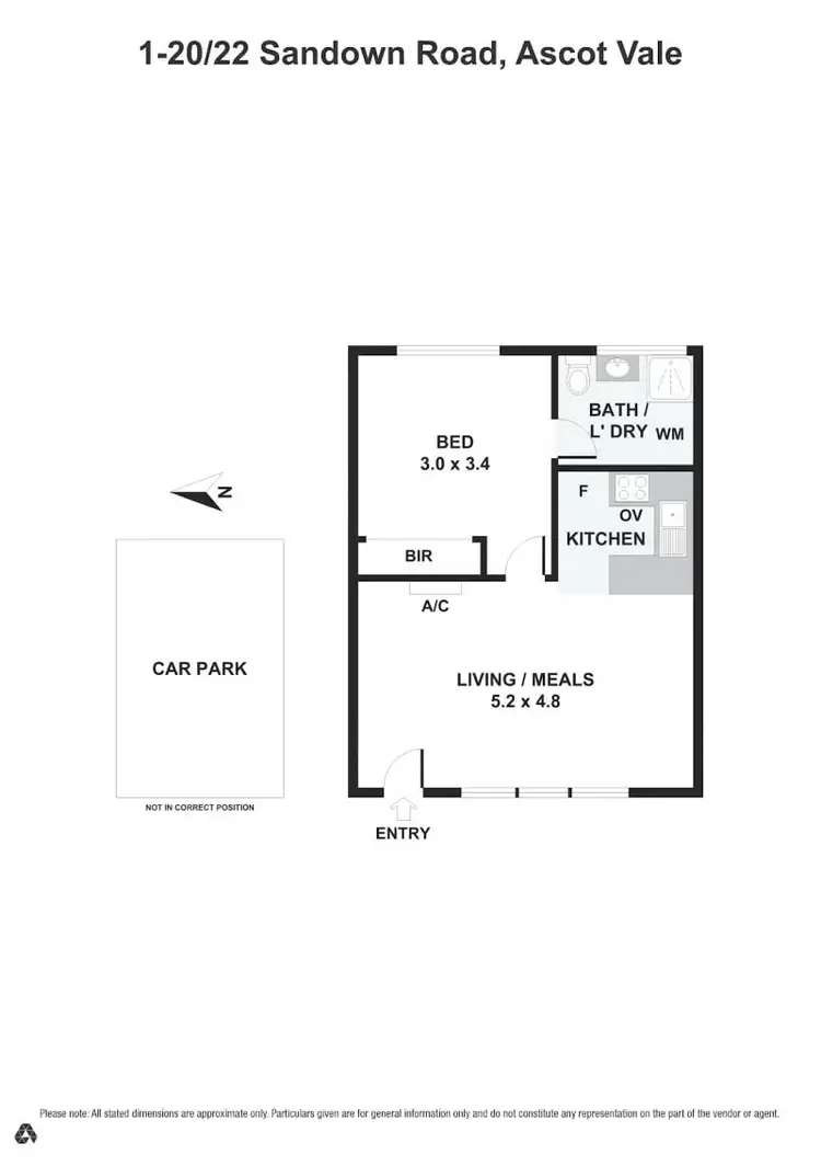 Floorplan of Homely apartment listing, 1/20-22 Sandown Road, Ascot Vale VIC 3032