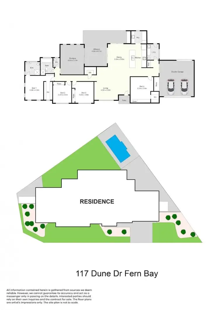Floorplan of Homely house listing, 117 Dune Drive, Fern Bay NSW 2295