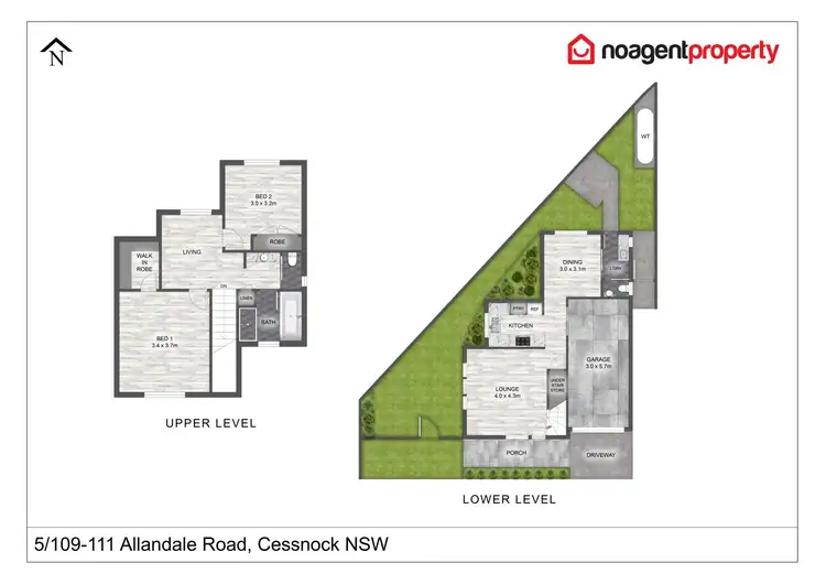 Floorplan of Homely house listing, 5/109 Allandale Road, Cessnock NSW 2325