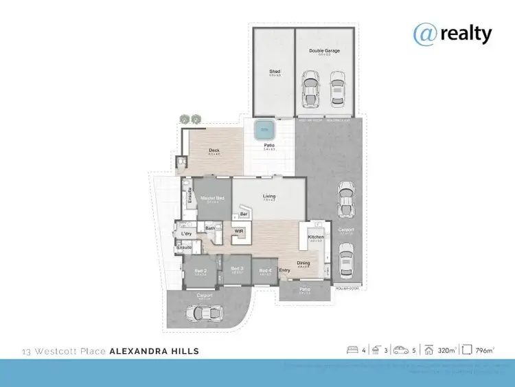 Floorplan of Homely house listing, 13 Westcott Place, Alexandra Hills QLD 4161