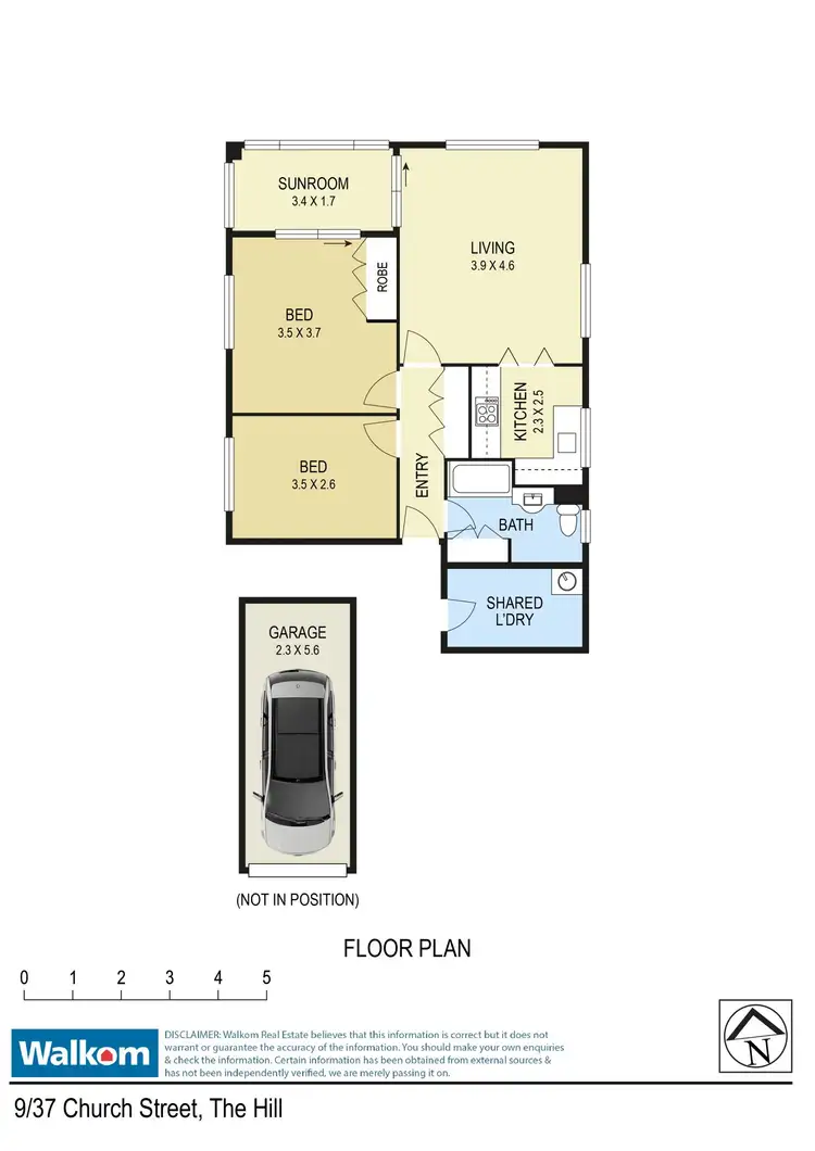 Floorplan of Homely unit listing, 9/37 Church Street, The Hill NSW 2300