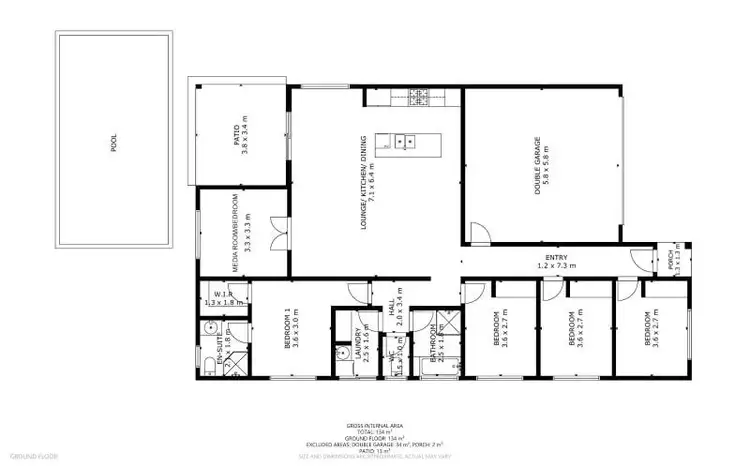 Floorplan of Homely house listing, 18 Carrington Way, Trinity Park QLD 4879
