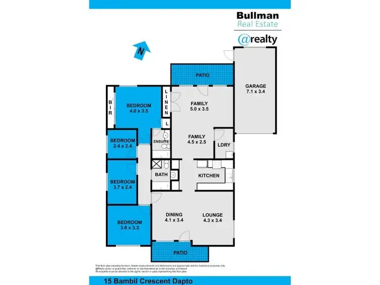 Floorplan of Homely house listing, 15 Bambil Crescent, Dapto NSW 2530