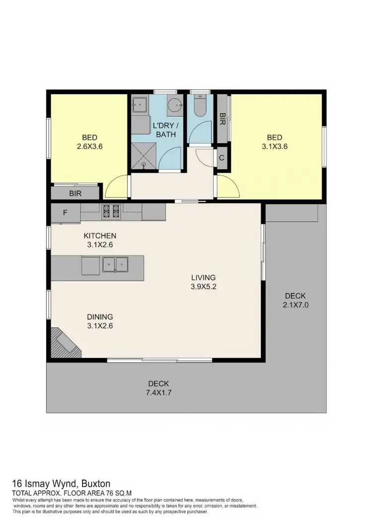 Floorplan of Homely house listing, 16 Ismay Wynd, Buxton VIC 3711
