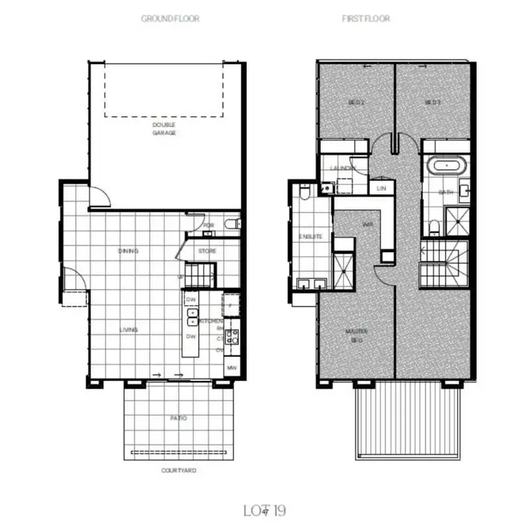 Floorplan of Homely townhouse listing, 19/1 Citron Crescent, Helensvale QLD 4212