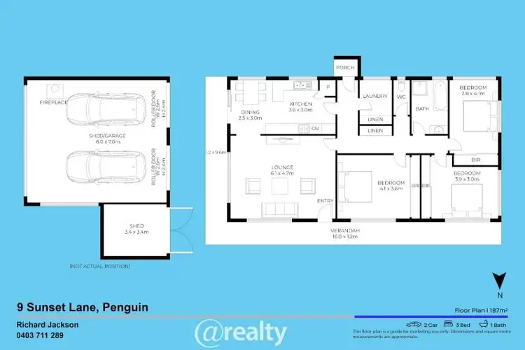 Floorplan of Homely house listing, 9 Sunset Lane, Penguin TAS 7316