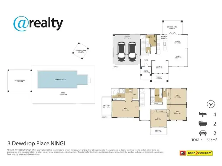 Floorplan of Homely house listing, 3 Dewdrop Place, Ningi QLD 4511